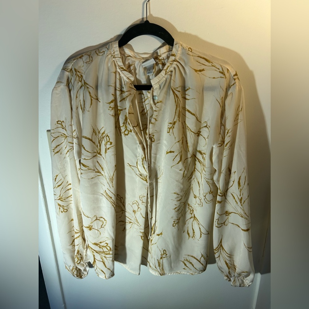 Cream blouse